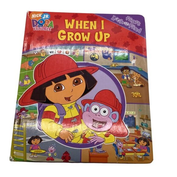 Nick Jr. Dora The Explorer "When I Grow Up" First Look & Find Childrens Book 200 - Picture 1 of 14